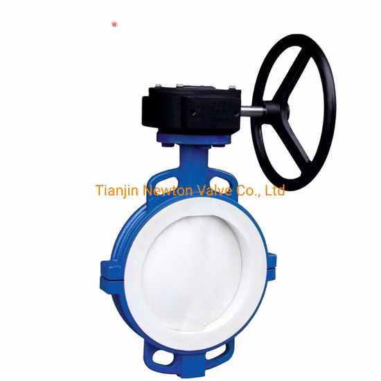 D371X 소방관 수동용 기어 작동 기능이 있는 주강 웨이퍼 버터플라이 밸브